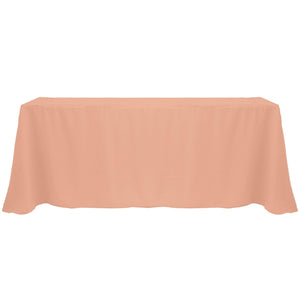 Coral 90" x 156" Rectangular Poly Premier Tablecloth - Premier Table Linens - PTL 