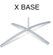 Custom Feather flag x base for setting up