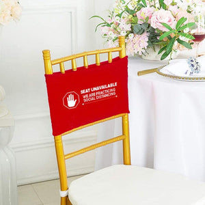 Custom Printed Spandex Chair Band for wedding reception