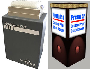 Trade show crate covers with custom print