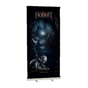 Custom printed pull-up banner for the Hobbit Movie Series