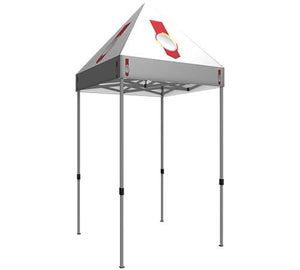 Printed 5-foot by 5-foot tent with canopy and hardware