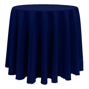 Deep Royal 108" Round Poly Premier Tablecloth - Premier Table Linens - PTL 