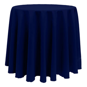 Deep Royal 120" Round Poly Premier Tablecloth - Premier Table Linens - PTL 