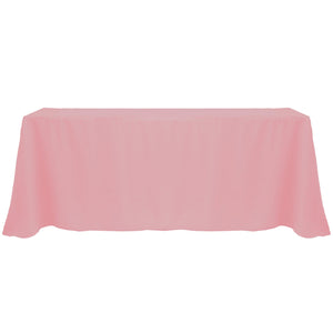 Dusty Rose 90" x 156" Rectangular Poly Premier Tablecloth - Premier Table Linens - PTL 