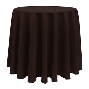Espresso 108" Round Poly Premier Tablecloth - Premier Table Linens - PTL 