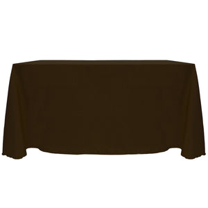 Espresso 90" x 132" Rectangular Majestic Tablecloth - Premier Table Linens - PTL 
