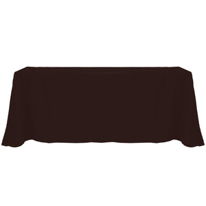 Espresso 90" x 132" Rectangular Poly Premier Tablecloth - Premier Table Linens - PTL 