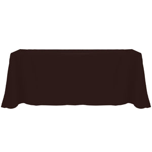 Espresso 90" x 156" Rectangular Poly Premier Tablecloth - Premier Table Linens - PTL 