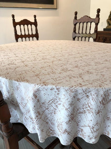 Etched Velvet Oval Tablecloth - Premier Table Linens - PTL 