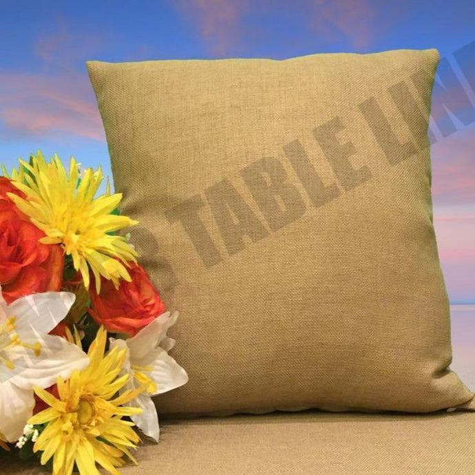 Faux Burlap Pillow Cover - Premier Table Linens - PTL 