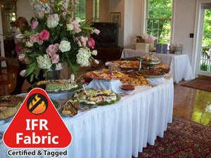 Fire Retardant Table Skirt - Premier Table Linens - PTL 