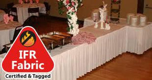 Fire Retardant Table Skirt - Premier Table Linens - PTL 