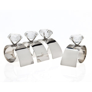 Godinger Arch Diamond Napkin Rings - Premier Table Linens - PTL 
