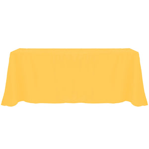 Goldenrod 90" x 132" Rectangular Poly Premier Tablecloth - Premier Table Linens - PTL 