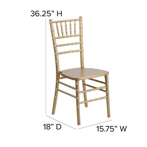 Hercules Premium Gold Wood Chiavari Chair - Premier Table Linens - PTL 