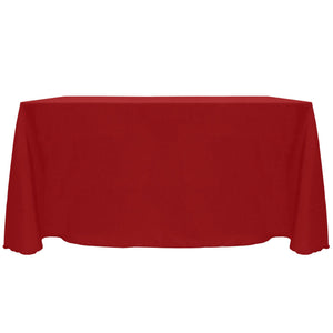 Holiday Red 90" x 132" Rectangular Majestic Tablecloth - Premier Table Linens - PTL 
