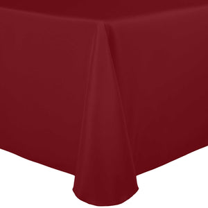 Holiday Red 90" x 156" Rectangular Poly Premier Tablecloth - Premier Table Linens - PTL 