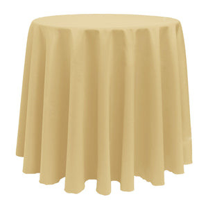 Honey 120" Round Poly Premier Tablecloth - Premier Table Linens - PTL 