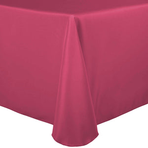 Hot Pink 60" x 120" Rectangular Poly Premier Tablecloth - Premier Table Linens - PTL 