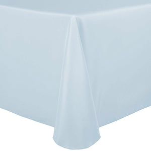 Ice Blue 60" x 120" Rectangular Poly Premier Tablecloth - Premier Table Linens - PTL 