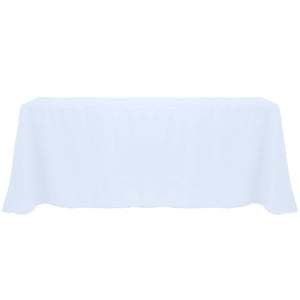 Ice Blue 90" x 156" Rectangular Poly Premier Tablecloth - Premier Table Linens - PTL 