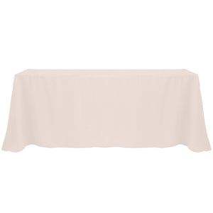 Ice Peach 90" x 132" Rectangular Poly Premier Tablecloth - Premier Table Linens - PTL 