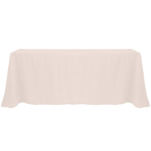 Ice Peach 90" x 156" Rectangular Poly Premier Tablecloth - Premier Table Linens - PTL 