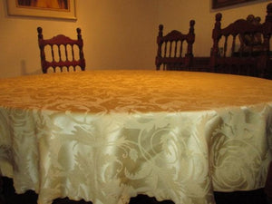 Melrose Damask Oval Tablecloth - Premier Table Linens - PTL 