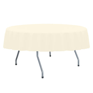 Ivory 108" Round Spun Poly Tablecloth - Premier Table Linens - PTL 