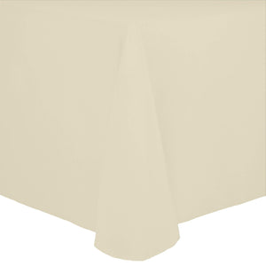 Ivory 60" x 120" Rectangular Spun Poly Tablecloth - Premier Table Linens - PTL 