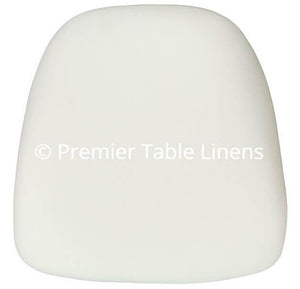 Ivory Fabric Chiavari Chair Cushion - Hard, 1.75" - Premier Table Linens - PTL 