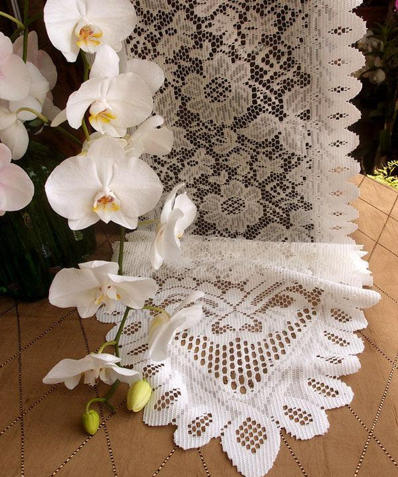 Ivory Lace Table Runner - Premier Table Linens - PTL 