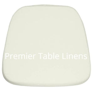 Ivory Vinyl Chiavari Chair Cushion - Hard, 2" - Premier Table Linens - PTL 