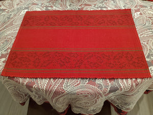 Jacquard Christmas Placemats - Premier Table Linens - PTL 