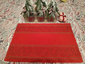 Jacquard Christmas Placemats - Premier Table Linens - PTL 