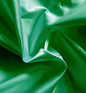 Kelly Green 60" x 108" Rectangular Poly Knit Satin Table Topper - Premier Table Linens - PTL 