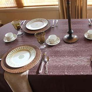 Kenya Damask Oval Tablecloth - Premier Table Linens - PTL 