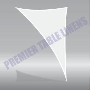 Left Triangle Spandex Hanging Sail - 3 Points - Premier Table Linens - PTL 