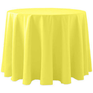 Lemon 108" Round Spun Poly Tablecloth - Premier Table Linens - PTL 
