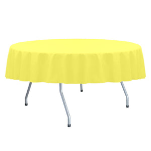 Lemon 108" Round Spun Poly Tablecloth - Premier Table Linens - PTL 