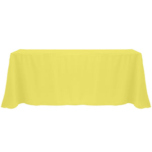 Lemon 60" x 120" Rectangular Poly Premier Tablecloth - Premier Table Linens - PTL 