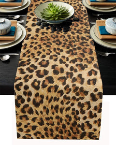 Leopard Print Table Runner, Safari Theme - Premier Table Linens - PTL 