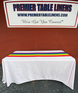 LGBT Gay Pride Rainbow Table Runner - Premier Table Linens - PTL 