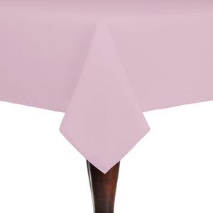 Light Pink 72" x 72" Square Spun Poly Tablecloth - Premier Table Linens - PTL 