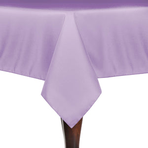 Lilac 72" x 72" Square Poly Premier Tablecloth - Premier Table Linens - PTL 