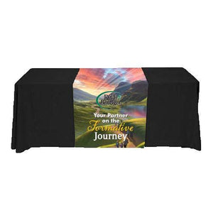 Full color all-over print liquid repellant table runner for RCL Church