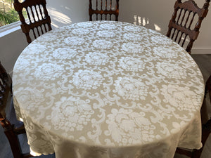 Ludwig Damask Oval Tablecloth - Premier Table Linens - PTL 