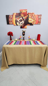 Mexican Serape Table Runner With Fringe - Premier Table Linens - PTL 
