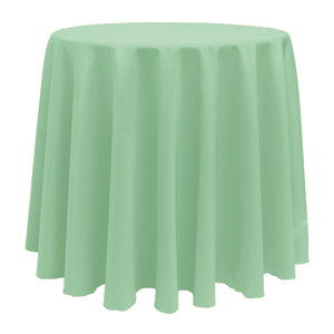 Mint 90" Round Poly Premier Tablecloth - Premier Table Linens - PTL 